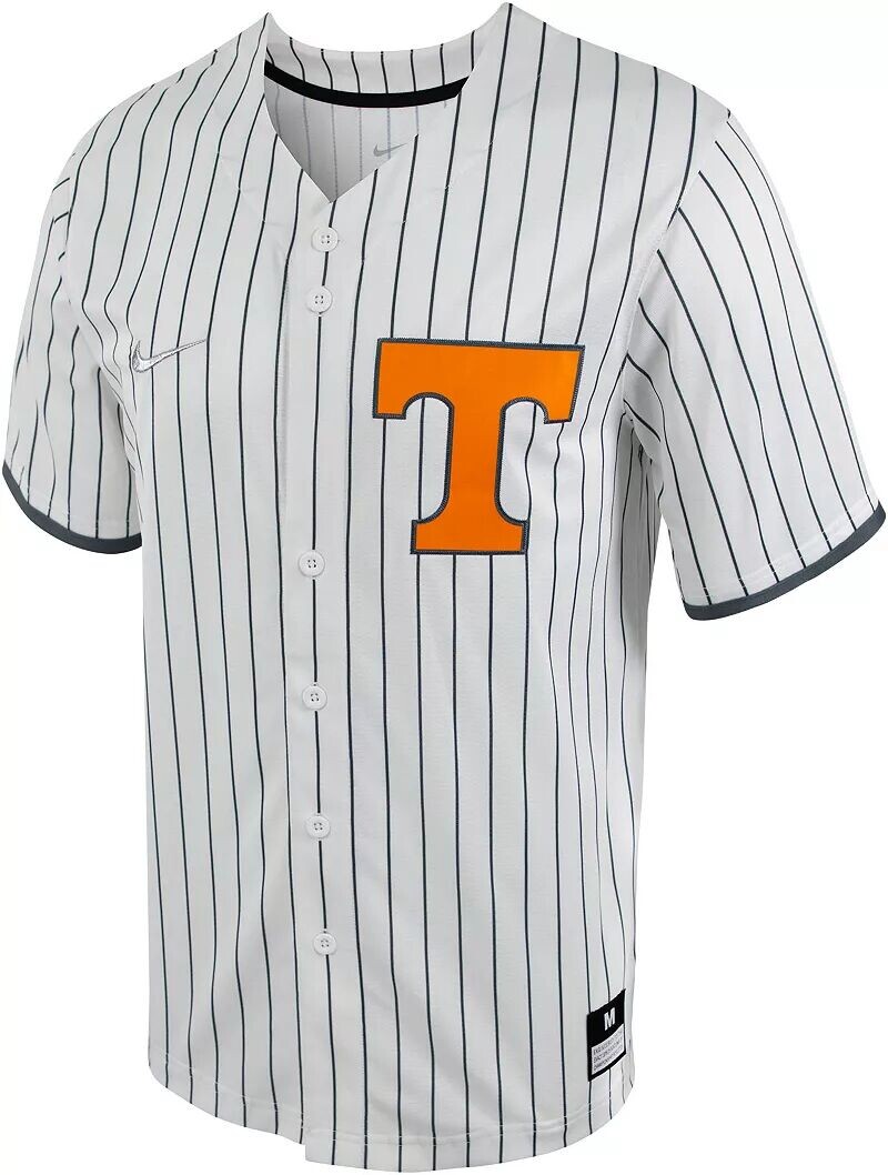 Реплика мужской бейсбольной майки Nike Tennessee Volunteers в тонкую полоску с полной пуговицей
Реплика мужской бейсбольной майки Nike Tennessee Volunteers в тонкую полоску с полной пуговицей