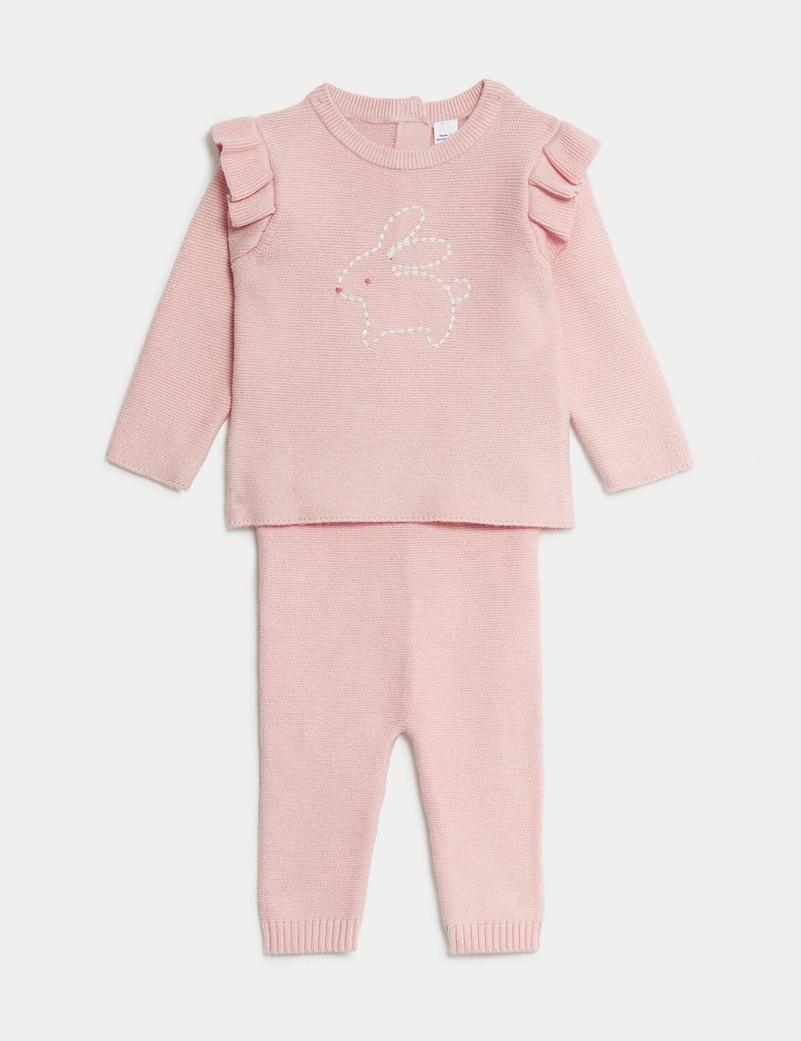 Вязаный костюм кролика из 2 предметов (7 фунтов — 1 год) Marks & Spencer, светло-розовый
Вязаный костюм кролика из 2 предметов (7 фунтов — 1 год) Marks & Spencer, светло-розовый