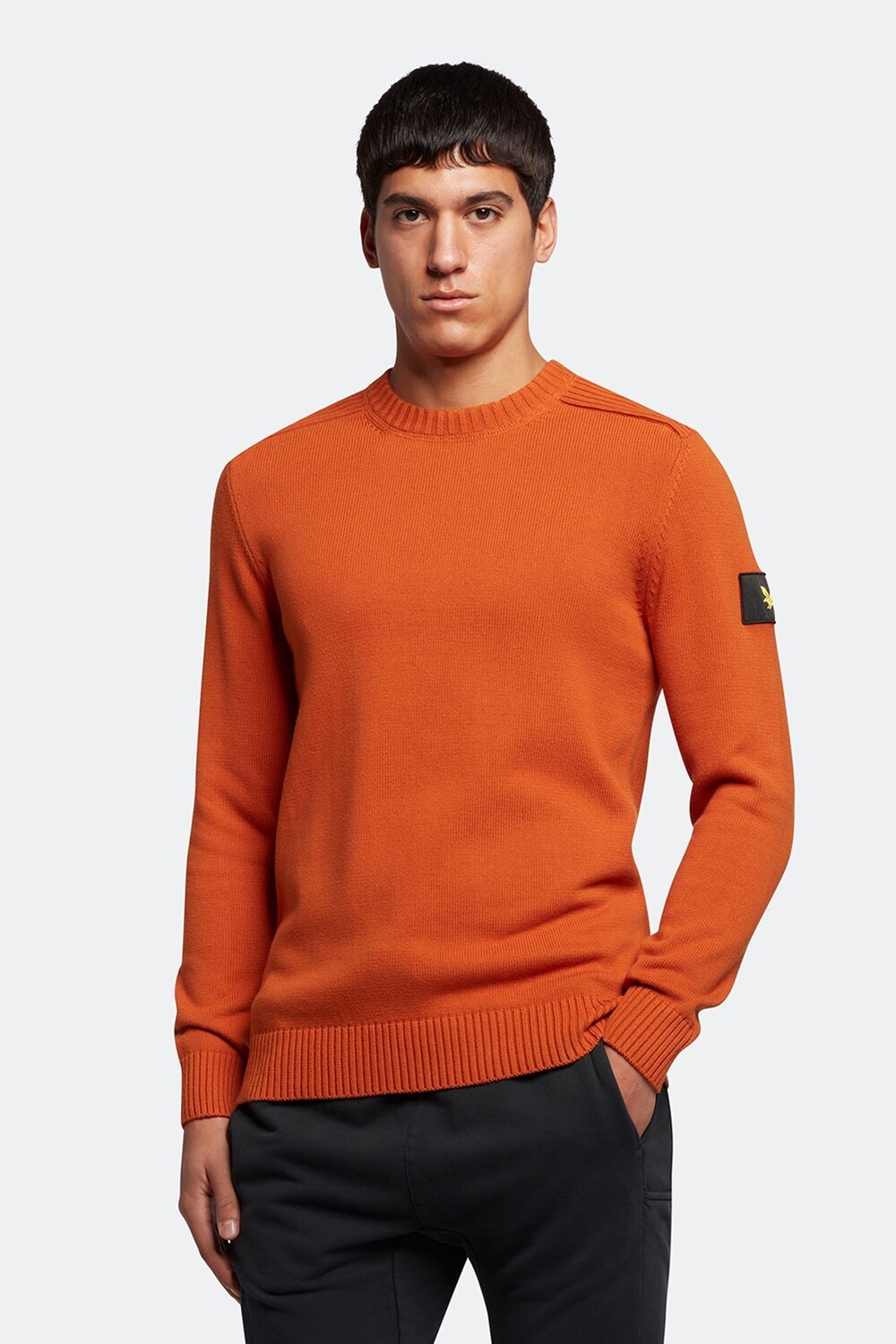 Оранжевый вязаный свитер с круглым вырезом и декоративной деталью Lyle & Scott, оранжевый
Оранжевый вязаный свитер с круглым вырезом и декоративной деталью Lyle & Scott, оранжевый