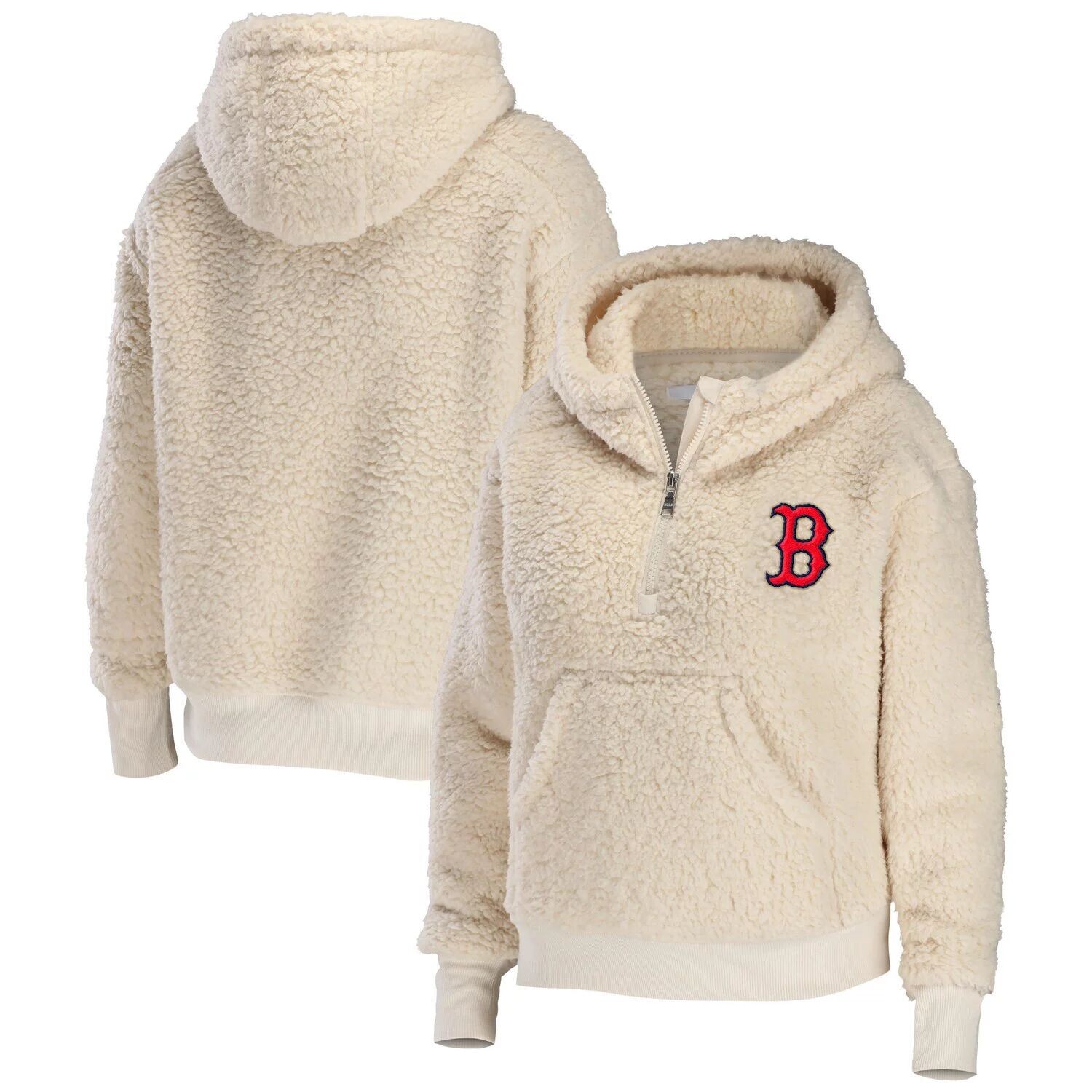 Женская WEAR by Erin Andrews Кремовая толстовка Boston Red Sox размера плюс с молнией четверти из шерпы, Бежевый
Женская WEAR by Erin Andrews Кремовая толстовка Boston Red Sox размера плюс с молнией четверти из шерпы, Бежевый