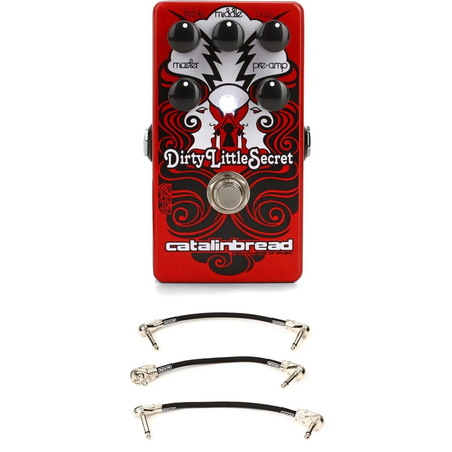 Педаль Overdrive Catalinbread Dirty Little Secret Red Foundation с 3 соединительными кабелями
Педаль Overdrive Catalinbread Dirty Little Secret Red Foundation с 3 соединительными кабелями