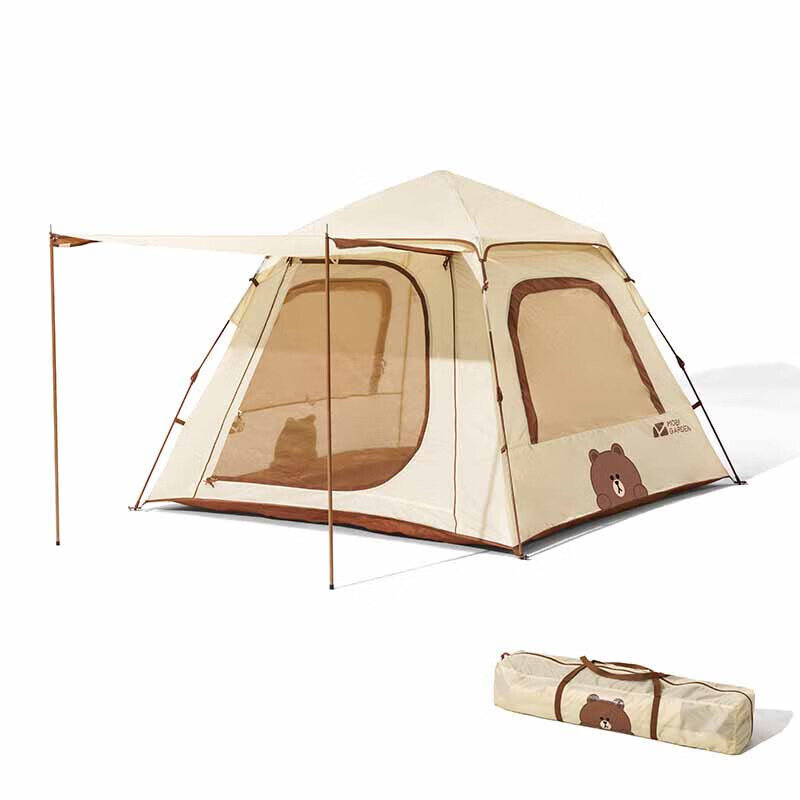 Совместная уличная автоматическая палатка Mobi Garden Line Friends Brown Bear Family - Space Edition 145 Brown Bear Beige
Совместная уличная автоматическая палатка Mobi Garden Line Friends Brown Bear Family - Space Edition 145 Brown Bear Beige