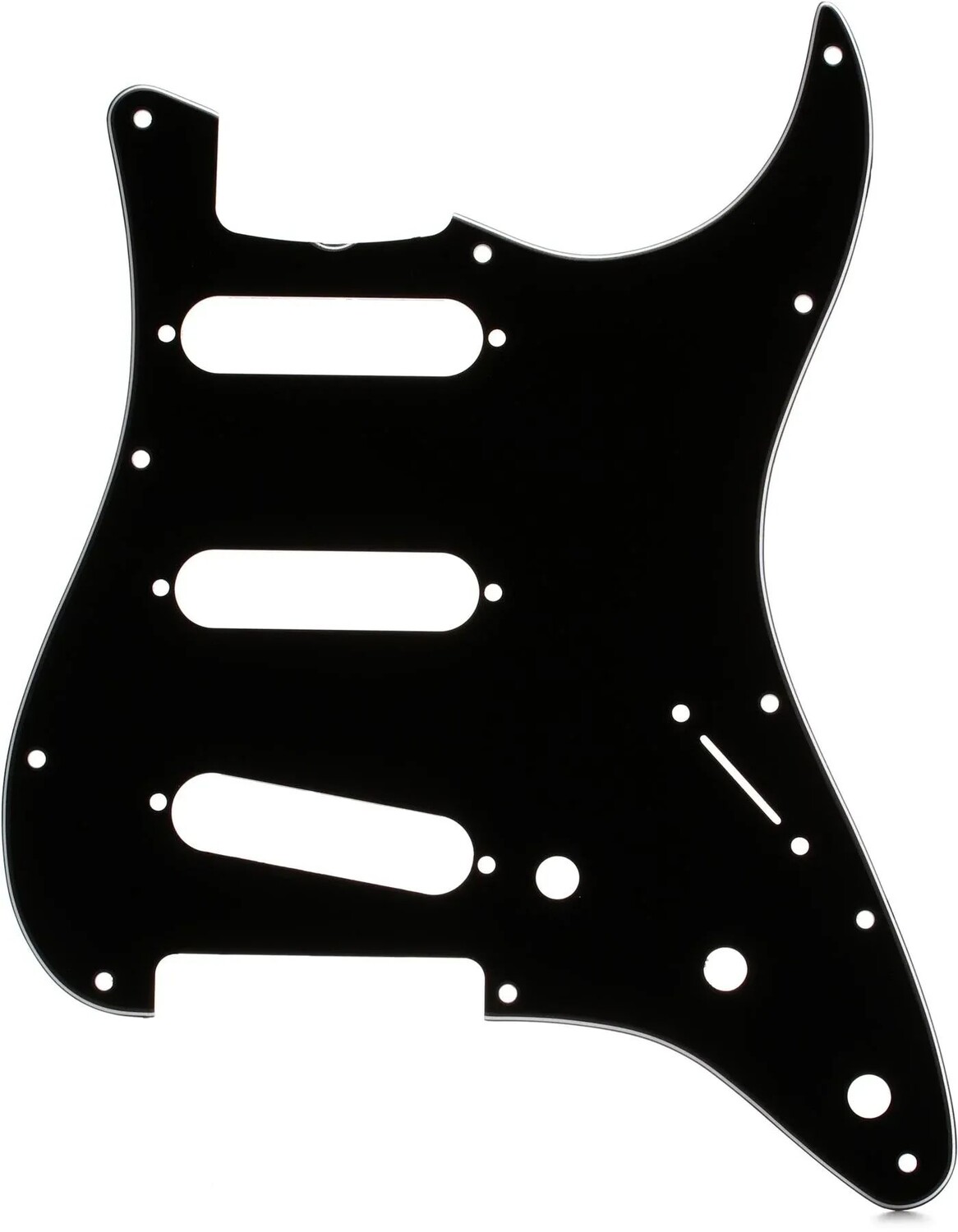 Накладка Stratocaster S/S/S в винтажном стиле 60-х с 11 отверстиями — 3-слойная черная
Накладка Stratocaster S/S/S в винтажном стиле 60-х с 11 отверстиями — 3-слойная черная