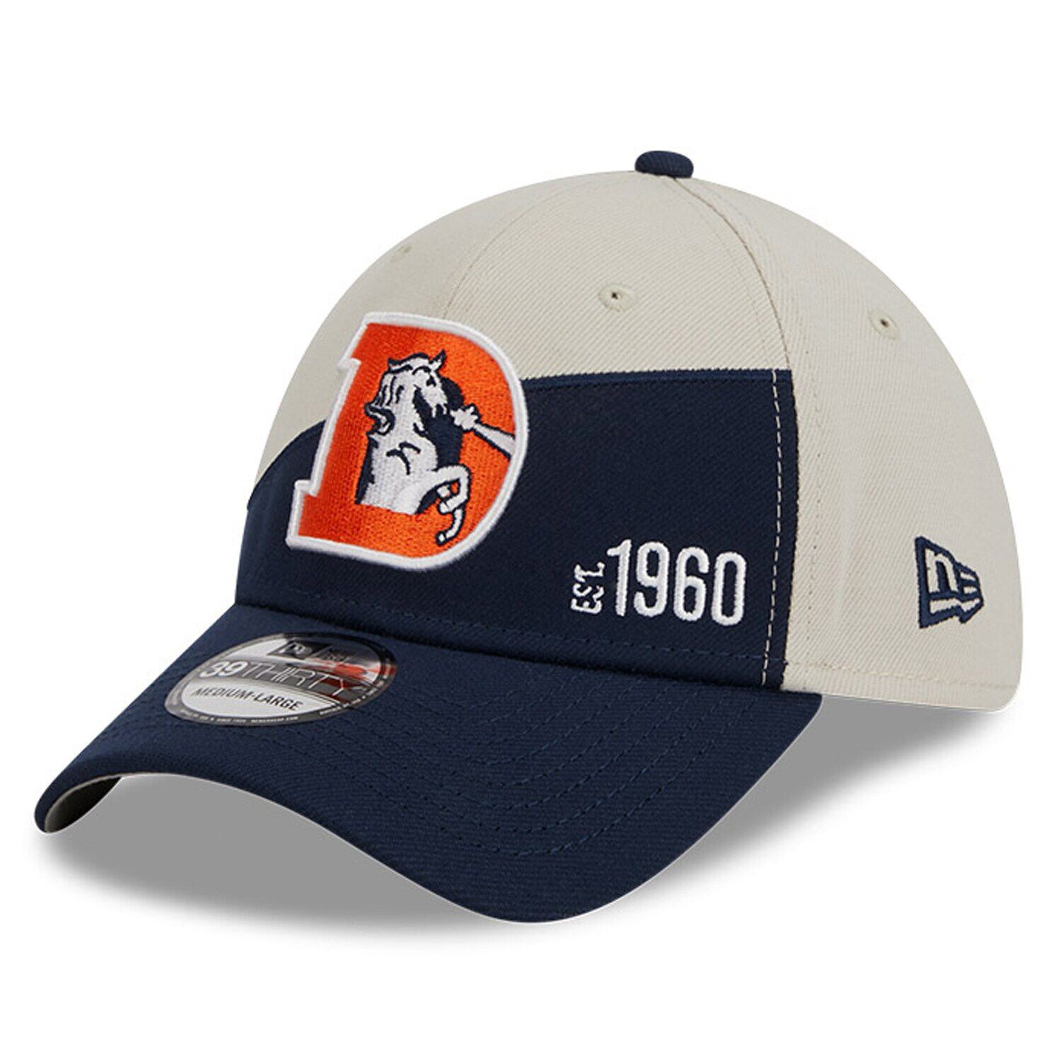 Мужская кепка New Era кремового/темно-синего цвета Denver Broncos 2023 Sideline Historic 39THIRTY Flex Hat
Мужская кепка New Era кремового/темно-синего цвета Denver Broncos 2023 Sideline Historic 39THIRTY Flex Hat