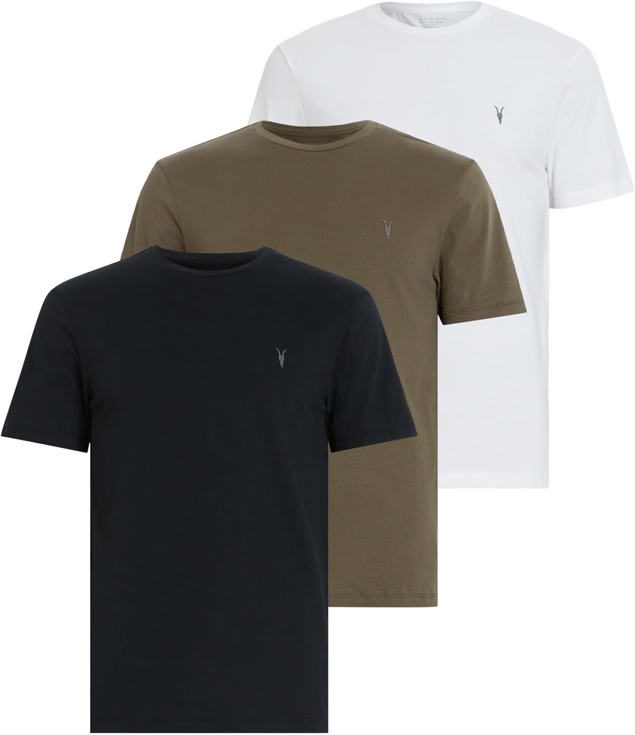 Набор из 3 штук с короткими рукавами Brace Crew AllSaints, цвет Optic White/Jet Black/Green
Набор из 3 штук с короткими рукавами Brace Crew AllSaints, цвет Optic White/Jet Black/Green