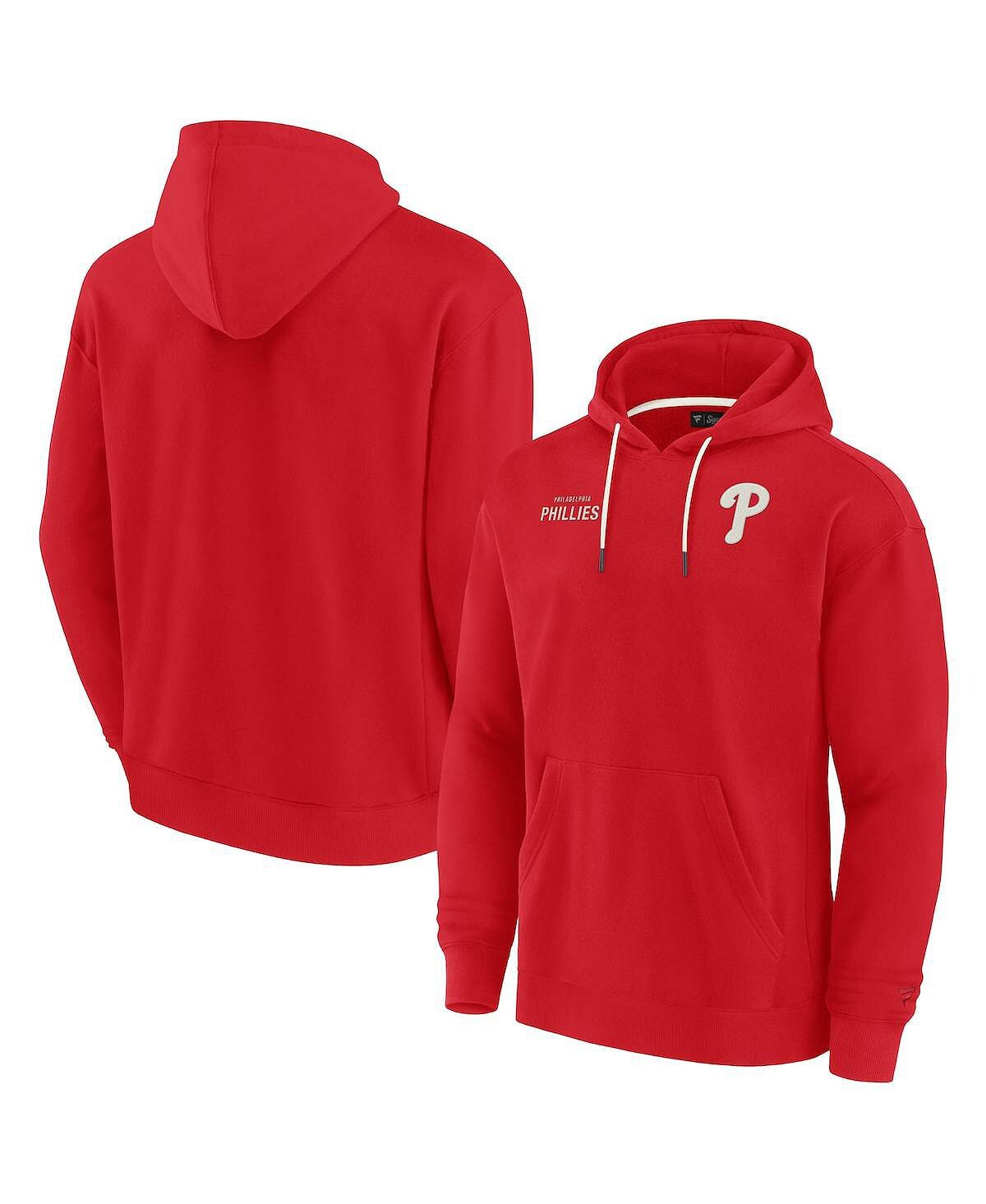 Мужской и женский красный флисовый пуловер с капюшоном Philadelphia Phillies Super Soft Fanatics Signature
Мужской и женский красный флисовый пуловер с капюшоном Philadelphia Phillies Super Soft Fanatics Signature