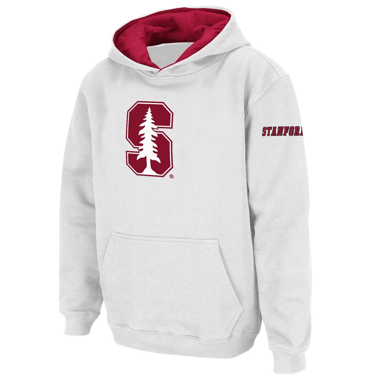 Белый пуловер с капюшоном и большим логотипом Youth Stadium Athletic Stanford Cardinal Colosseum
Белый пуловер с капюшоном и большим логотипом Youth Stadium Athletic Stanford Cardinal Colosseum
