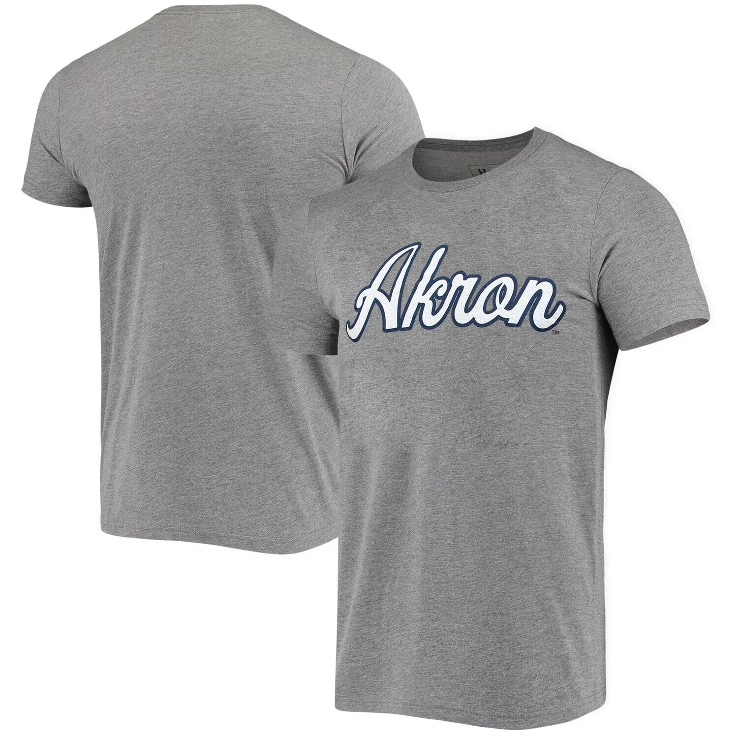 Мужская серая футболка с застежкой-молнией Akron Homefield и надписью Tri-Blend Vintage Script
Мужская серая футболка с застежкой-молнией Akron Homefield и надписью Tri-Blend Vintage Script