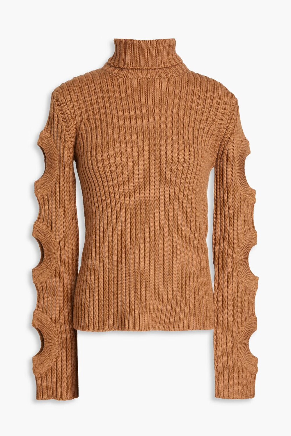 Свитер с воротником из смесовой мериносовой шерсти в рубчик с вырезом Jw Anderson, светло-коричневый
Свитер с воротником из смесовой мериносовой шерсти в рубчик с вырезом Jw Anderson, светло-коричневый