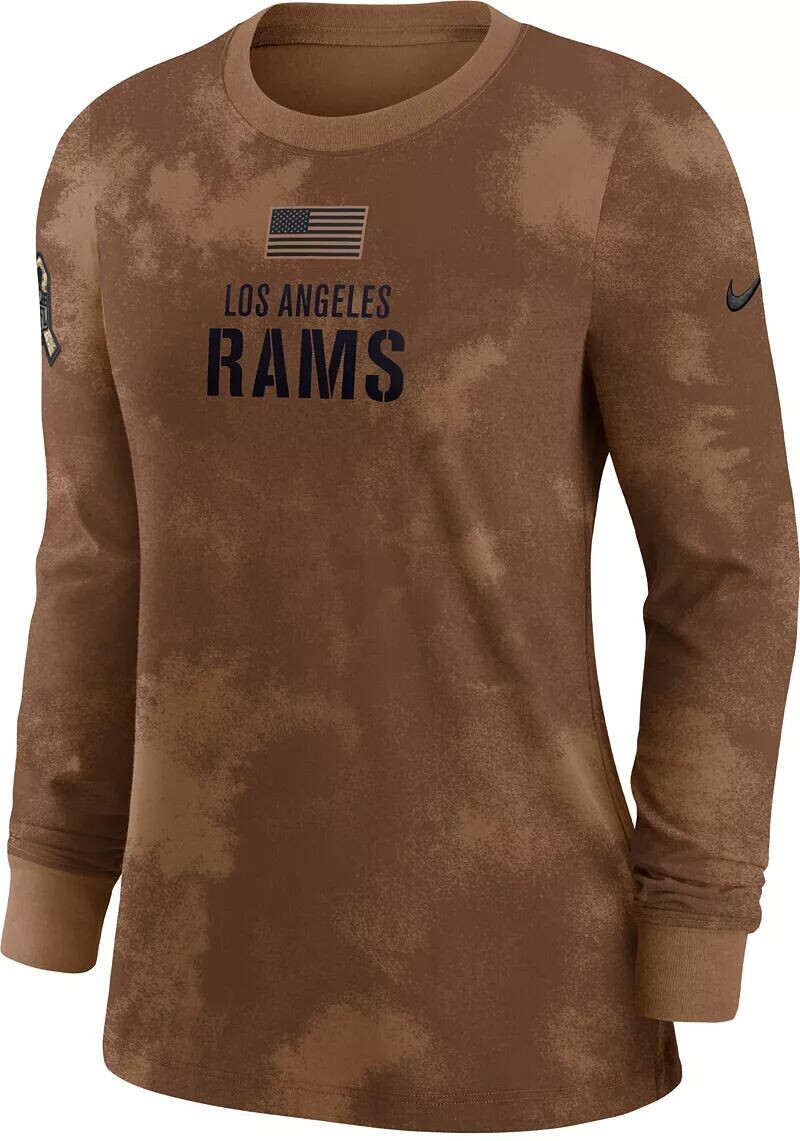 Женская коричневая футболка с длинным рукавом Nike Los Angeles Rams 2023 Salute to Service
Женская коричневая футболка с длинным рукавом Nike Los Angeles Rams 2023 Salute to Service