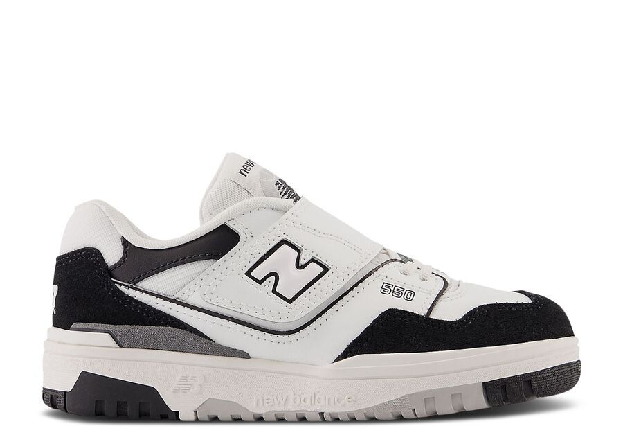 Кроссовки New Balance New Balance 550 Bungee Lace Top Strap Little Kid, цвет White Black Rain Cloud
Кроссовки New Balance New Balance 550 Bungee Lace Top Strap Little Kid, цвет White Black Rain Cloud