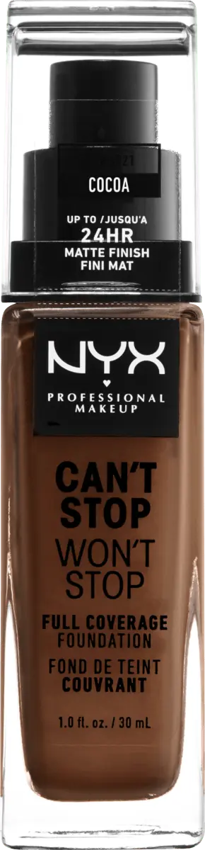 Тональный крем Can't Stop Won't Stop 24-Hour Cocoa 21 30 мл NYX PROFESSIONAL MAKEUP
Тональный крем Can't Stop Won't Stop 24-Hour Cocoa 21 30 мл NYX PROFESSIONAL MAKEUP