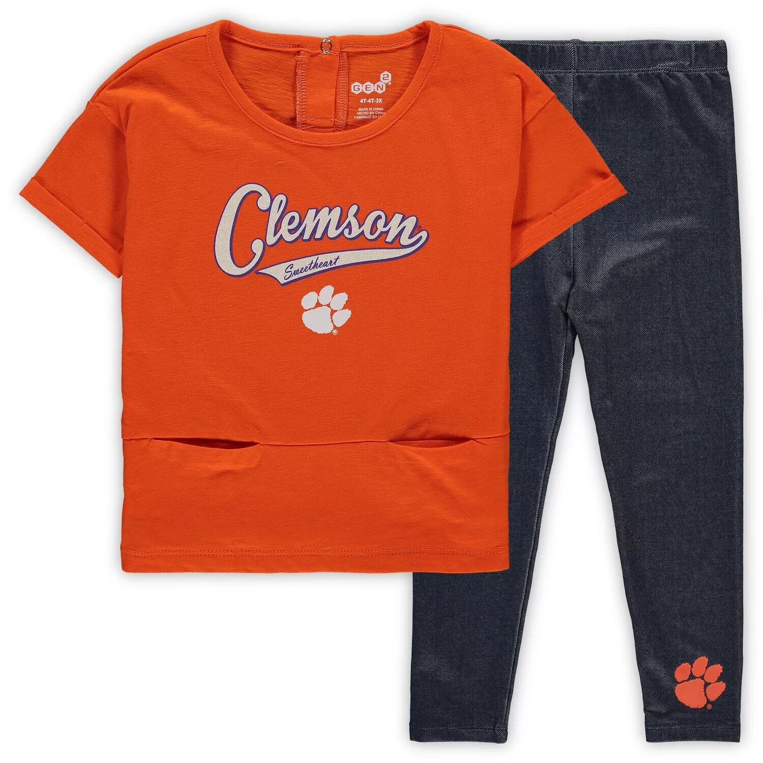 Оранжевый комплект футболки и леггинсов Clemson Tigers Stadium для девочек дошкольного возраста Outerstuff
Оранжевый комплект футболки и леггинсов Clemson Tigers Stadium для девочек дошкольного возраста Outerstuff