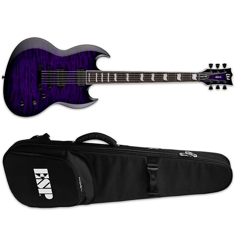 Электрогитара ESP LTD Viper-1000 QM See Thru Purple Sunburst Electric Guitar + ESP Gig Bag Viper 1000
Электрогитара ESP LTD Viper-1000 QM See Thru Purple Sunburst Electric Guitar + ESP Gig Bag Viper 1000