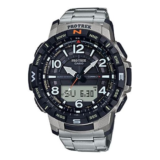 Часы CASIO PRO TREK Bluetooth Waterproof Silver/Black Mens Analog/Digital Combo, черный
Часы CASIO PRO TREK Bluetooth Waterproof Silver/Black Mens Analog/Digital Combo, черный