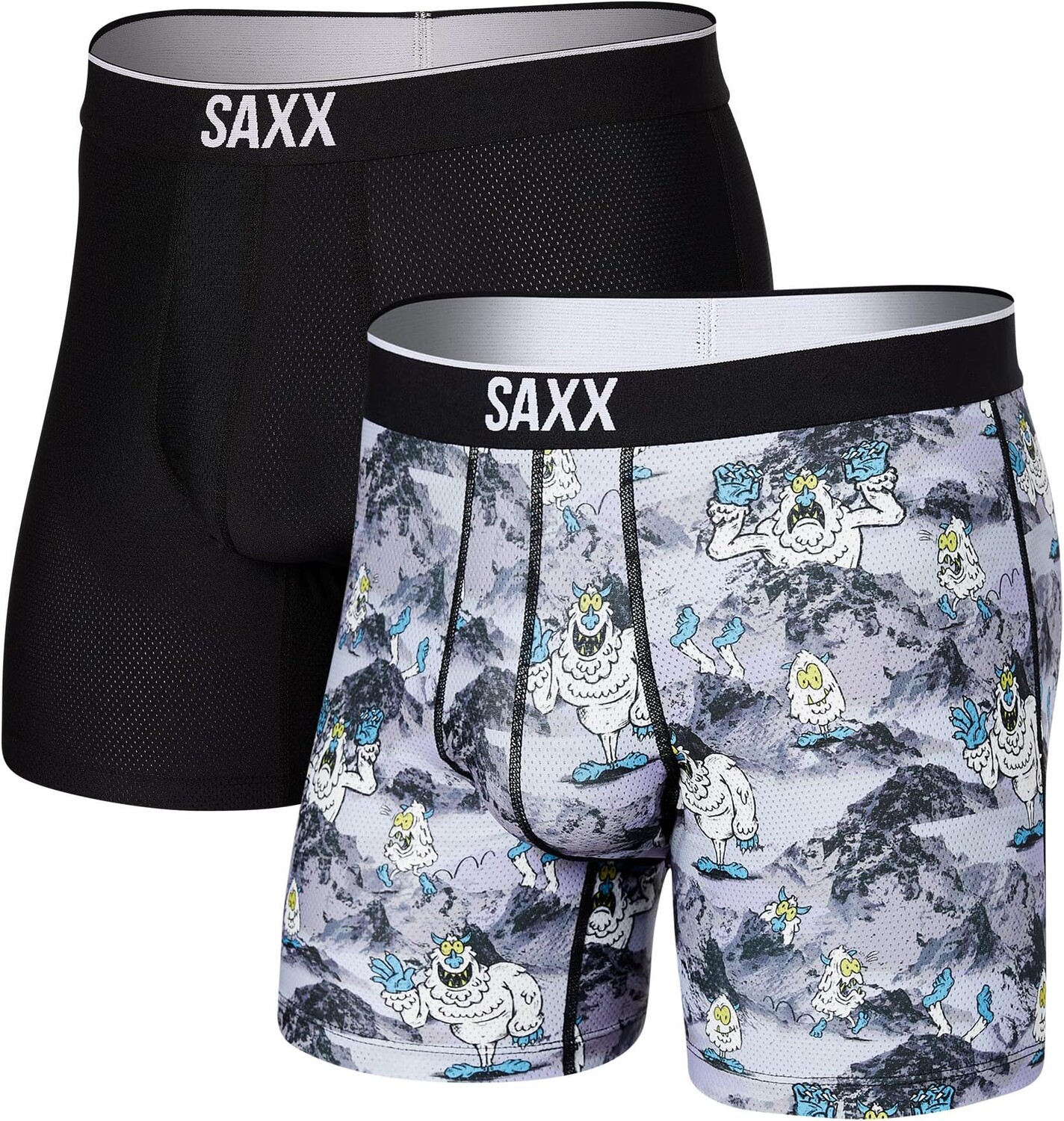 Комплект трусов-боксеров Volt, 2 шт. SAXX UNDERWEAR, цвет Abominable Snowman/Black
Комплект трусов-боксеров Volt, 2 шт. SAXX UNDERWEAR, цвет Abominable Snowman/Black