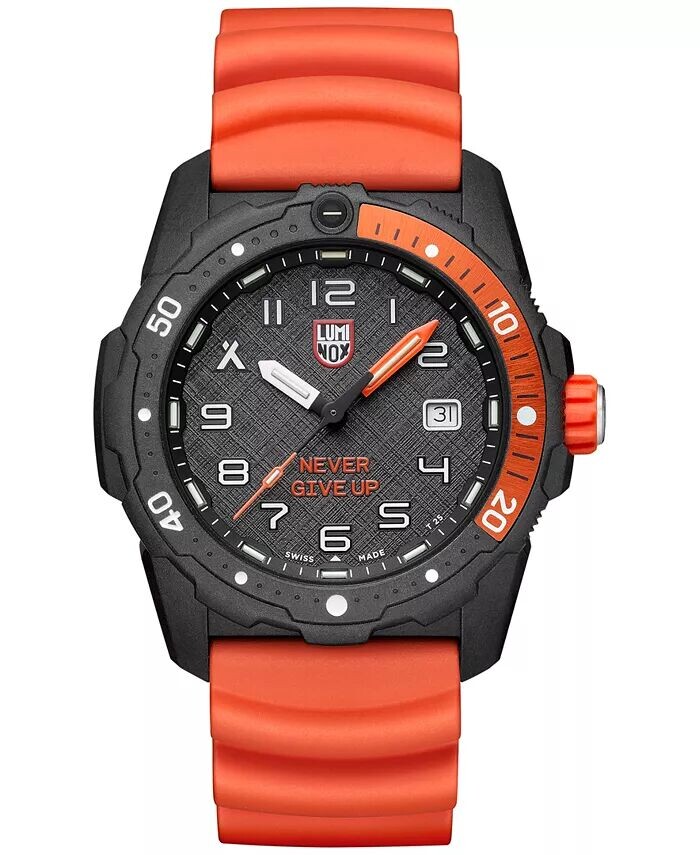 Мужские швейцарские часы Bear Grylls Survival SEA Series Never Give Up Dive, оранжевые часы с каучуковым ремешком, 42 мм Luminox, белый
Мужские швейцарские часы Bear Grylls Survival SEA Series Never Give Up Dive, оранжевые часы с каучуковым ремешком, 42 мм Luminox, белый
