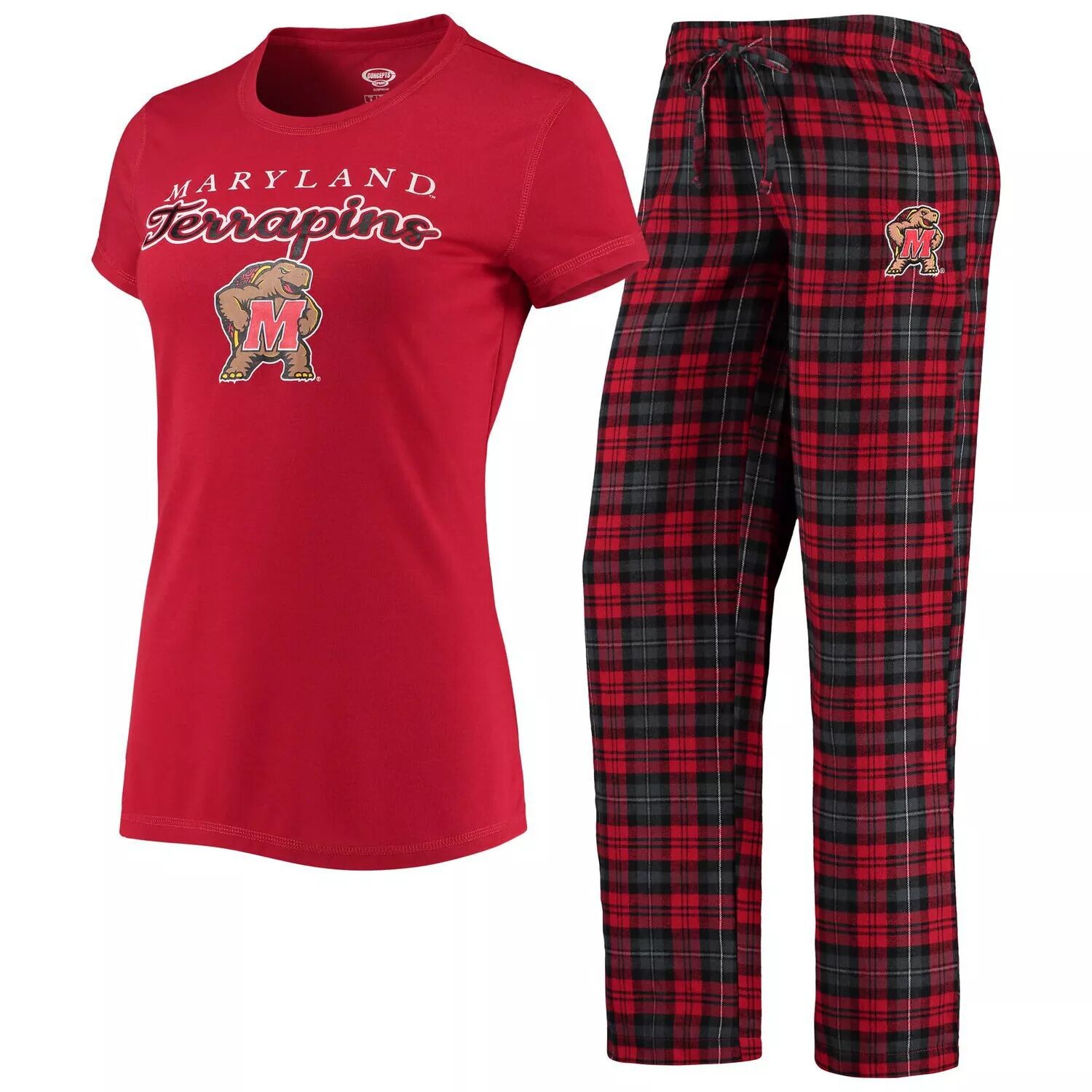 Женская футболка Concepts Sport красного/черного цвета с футболкой Maryland Terrapins Lodge и фланелевыми брюками для сна, Черный
Женская футболка Concepts Sport красного/черного цвета с футболкой Maryland Terrapins Lodge и фланелевыми брюками для сна, Черный