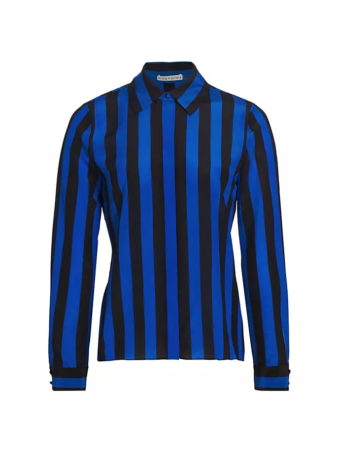 Рубашка в полоску Willa в стиле регби Alice + Olivia, цвет sapphire black stripe
Рубашка в полоску Willa в стиле регби Alice + Olivia, цвет sapphire black stripe