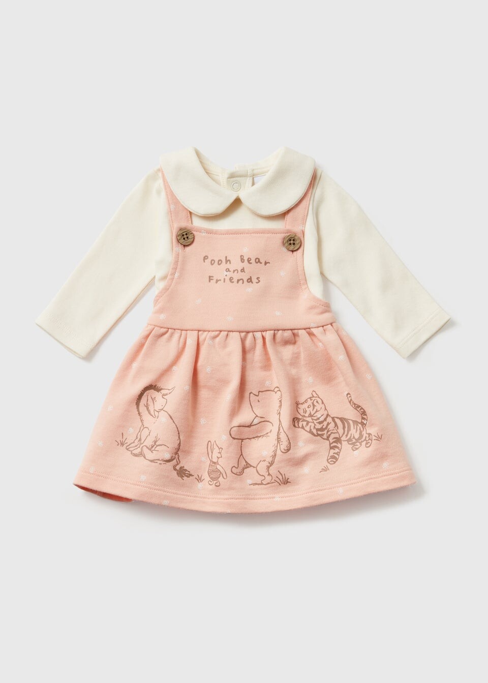 Комплект из платья и кремовой футболки Baby Pink Disney Winnie the Pooh (для новорожденных, 12 мес.), бежевый
Комплект из платья и кремовой футболки Baby Pink Disney Winnie the Pooh (для новорожденных, 12 мес.), бежевый
