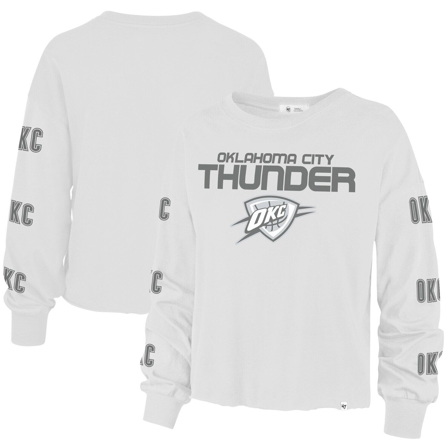 Женская белая футболка с длинным рукавом '47 Oklahoma City Thunder 2021/22 City Edition Call Up Parkway, Белый
Женская белая футболка с длинным рукавом '47 Oklahoma City Thunder 2021/22 City Edition Call Up Parkway, Белый