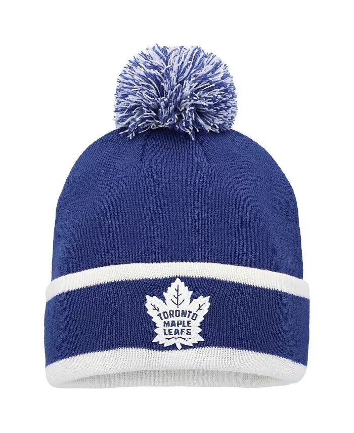 Мужская синяя вязаная шапка с манжетами и помпоном в полоску Toronto Maple Leafs Team Adidas, синий
Мужская синяя вязаная шапка с манжетами и помпоном в полоску Toronto Maple Leafs Team Adidas, синий