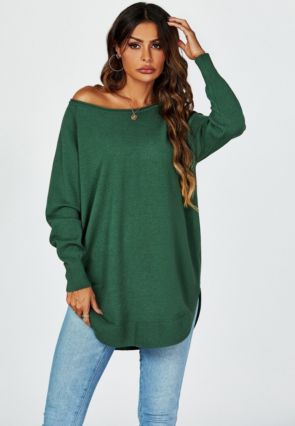 Вязаный свитер LOOSE FIT BOAT NECK LONG SLEEVE ROUNDED HEM FS Collection, цвет green
Вязаный свитер LOOSE FIT BOAT NECK LONG SLEEVE ROUNDED HEM FS Collection, цвет green