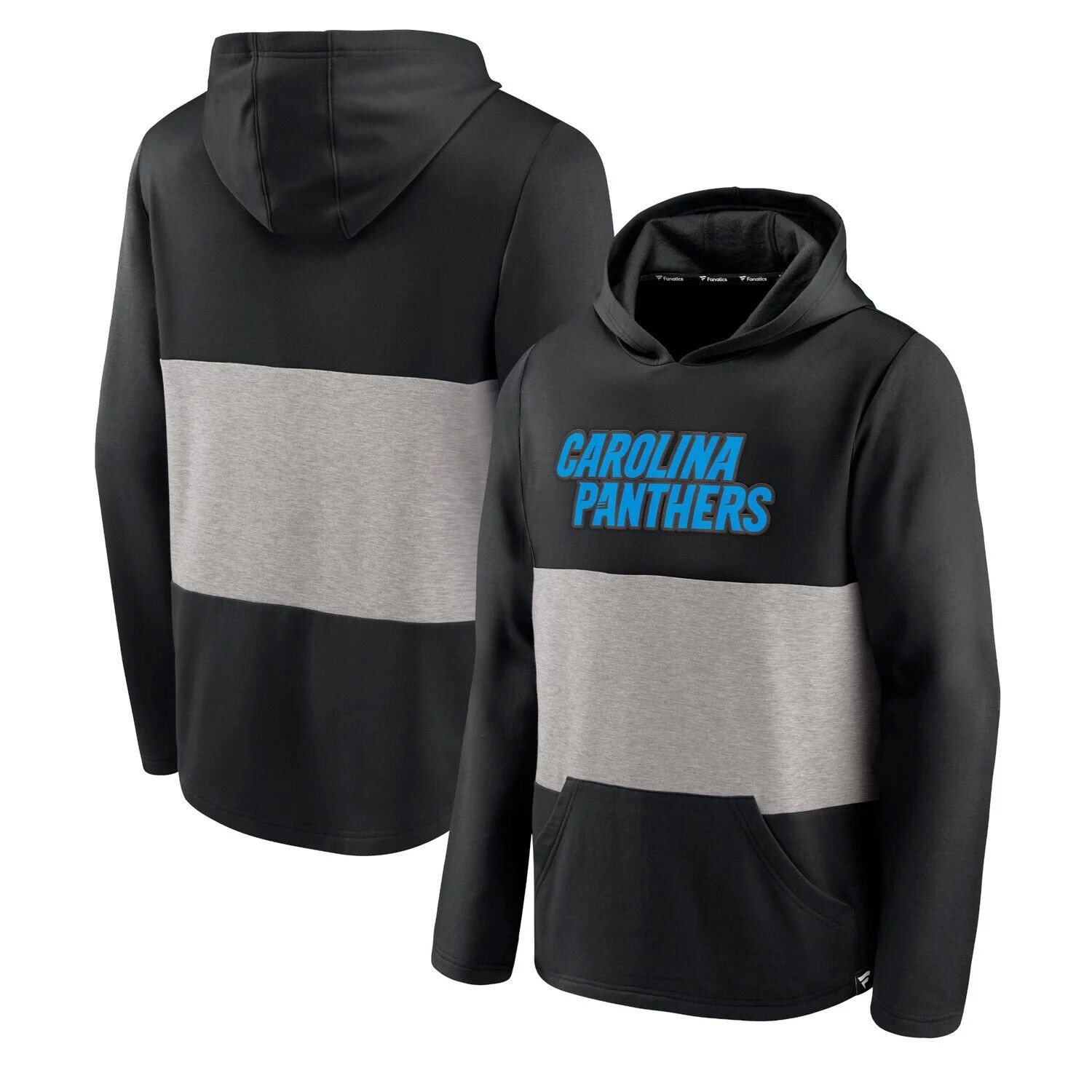 Мужской фирменный черный пуловер с капюшоном с линейным логотипом Carolina Panthers Fanatics
Мужской фирменный черный пуловер с капюшоном с линейным логотипом Carolina Panthers Fanatics