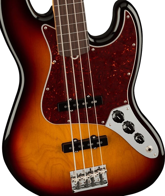Басс гитара Fender - American Professional II Jazz Bass - 4-String Bass Guitar - Fretless, Rosewood Fingerboard - 3-Color Sunburst - w/ Deluxe Molded Case
Басс гитара Fender - American Professional II Jazz Bass - 4-String Bass Guitar - Fretless, Rosewood Fingerboard - 3-Color Sunburst - w/ Deluxe Molded Case