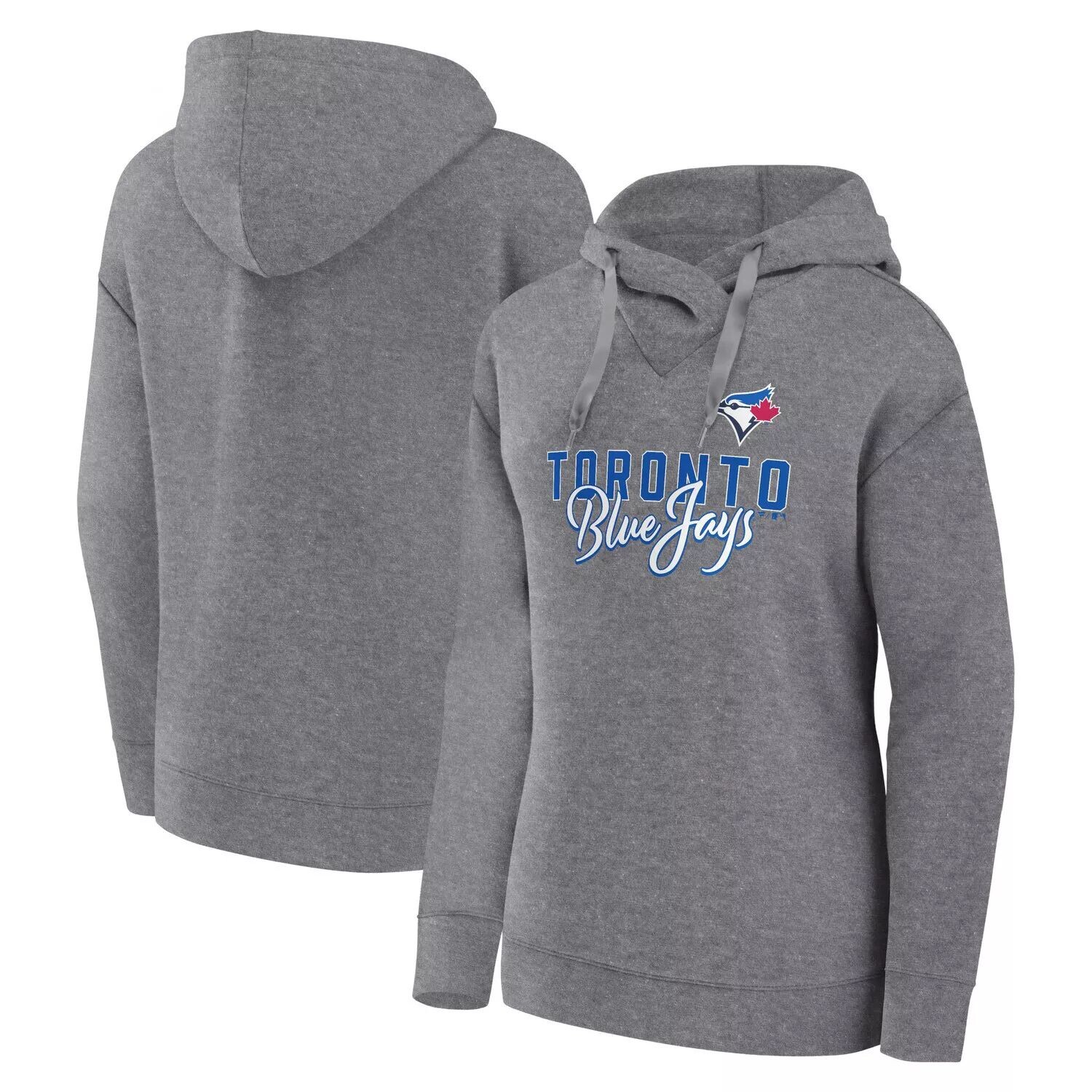 Женский пуловер с капюшоном Fanatics с логотипом Heather Grey Toronto Blue Jays Script Favorite Fanatics
Женский пуловер с капюшоном Fanatics с логотипом Heather Grey Toronto Blue Jays Script Favorite Fanatics