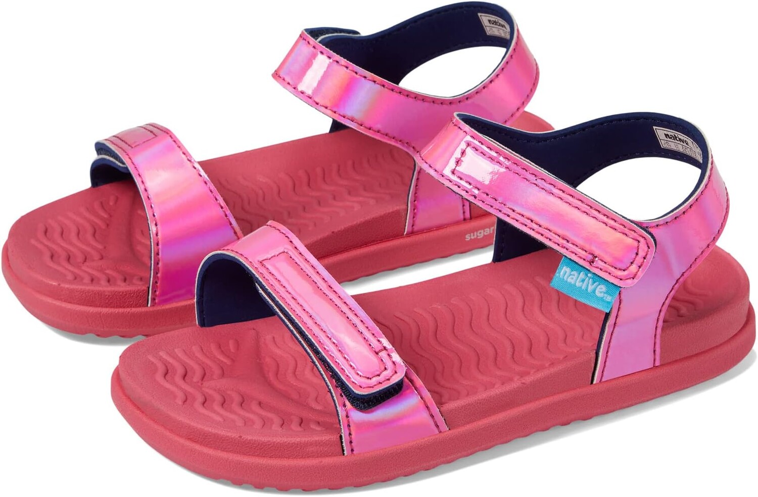 Сандалии на плоской подошве Charley Sugarlite Hologram Native Shoes Kids, цвет Dazzle Hologram/Dazzle Pink/Dazzle Pink
Сандалии на плоской подошве Charley Sugarlite Hologram Native Shoes Kids, цвет Dazzle Hologram/Dazzle Pink/Dazzle Pink