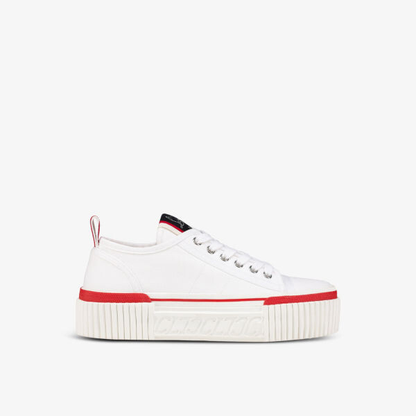 Кроссовки с низким берцем и декором бренда super pedro Christian Louboutin, белый
Кроссовки с низким берцем и декором бренда super pedro Christian Louboutin, белый
