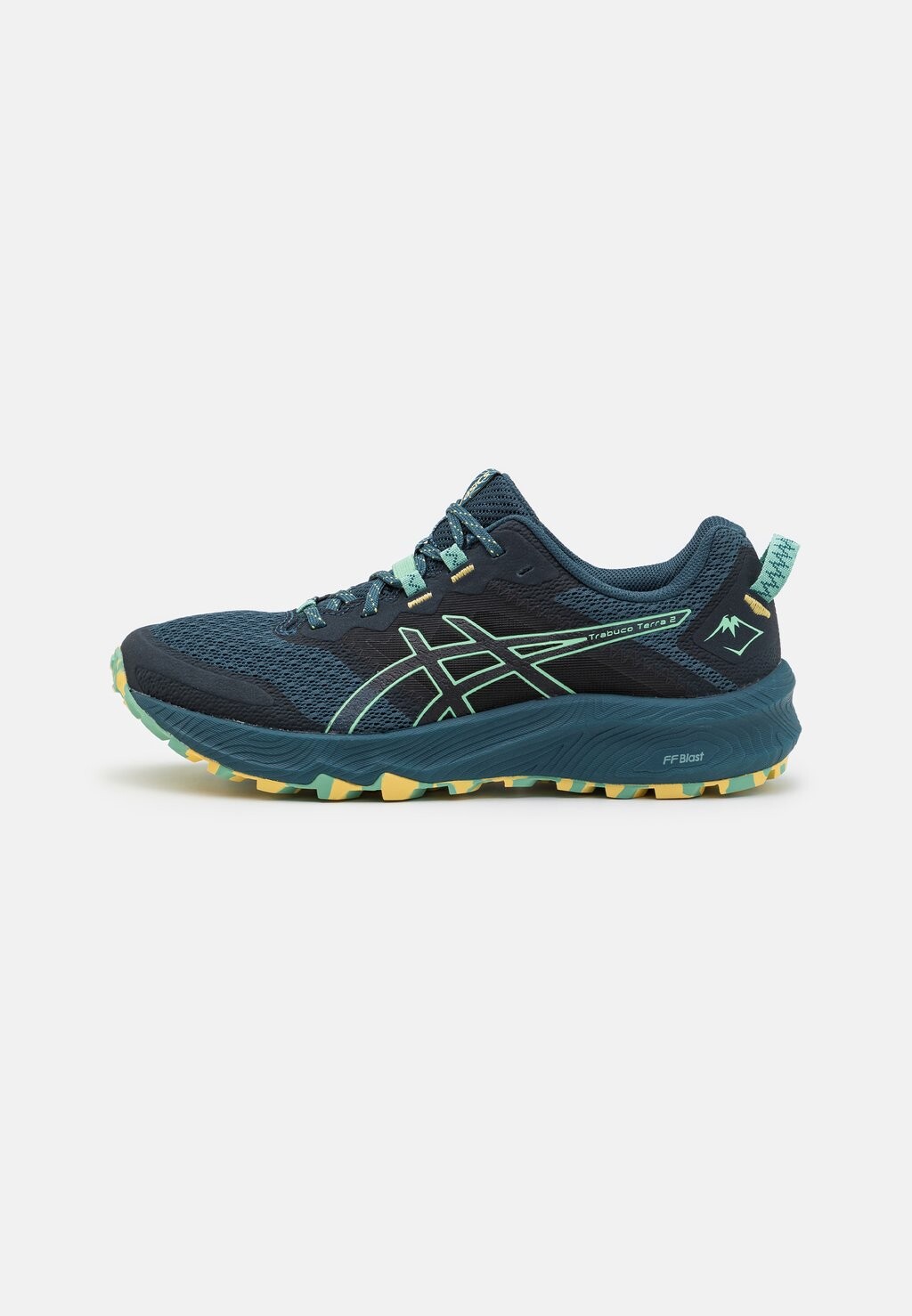 Кроссовки для трейлового бега Trabuco Terra 2 ASICS, цвет magnetic blue/dark mint, Черный
Кроссовки для трейлового бега Trabuco Terra 2 ASICS, цвет magnetic blue/dark mint, Черный