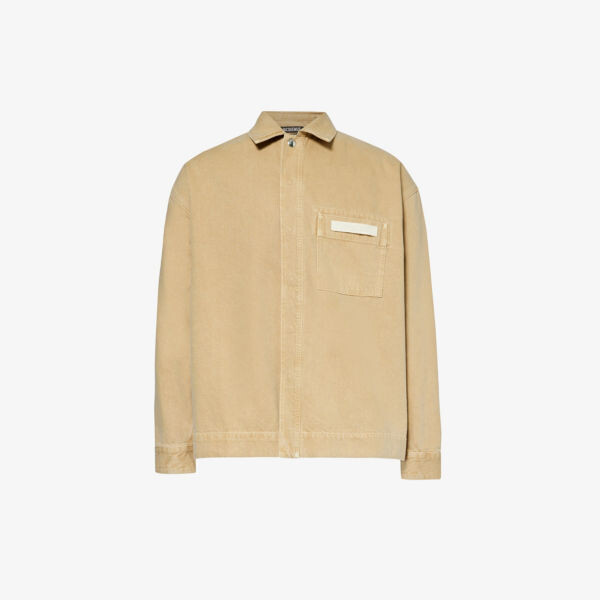Джинсовая рубашка свободного кроя с фирменной нашивкой la chemise Jacquemus, бежевый
Джинсовая рубашка свободного кроя с фирменной нашивкой la chemise Jacquemus, бежевый