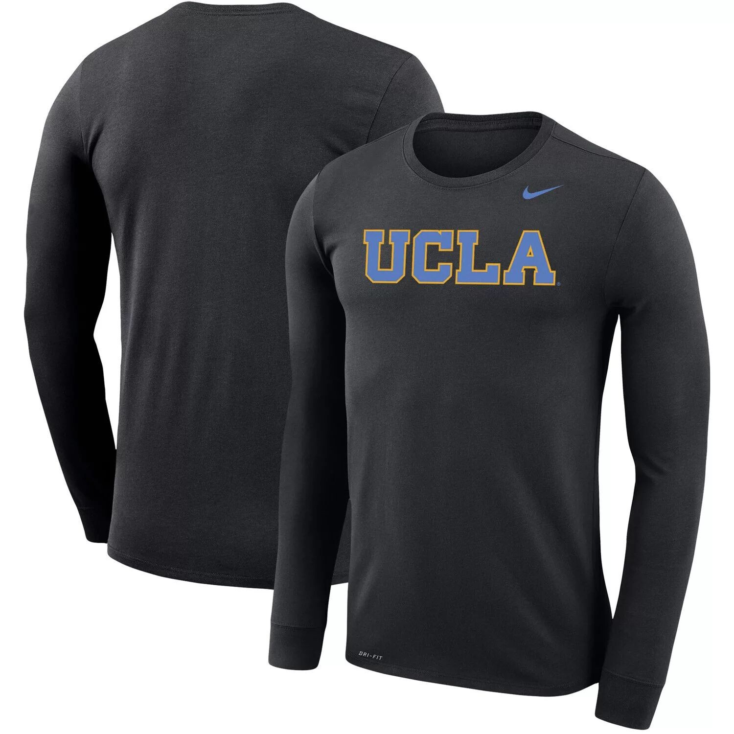 Мужская черная футболка с длинным рукавом и логотипом UCLA Bruins School с логотипом Performance Legend Nike, Черный
Мужская черная футболка с длинным рукавом и логотипом UCLA Bruins School с логотипом Performance Legend Nike, Черный