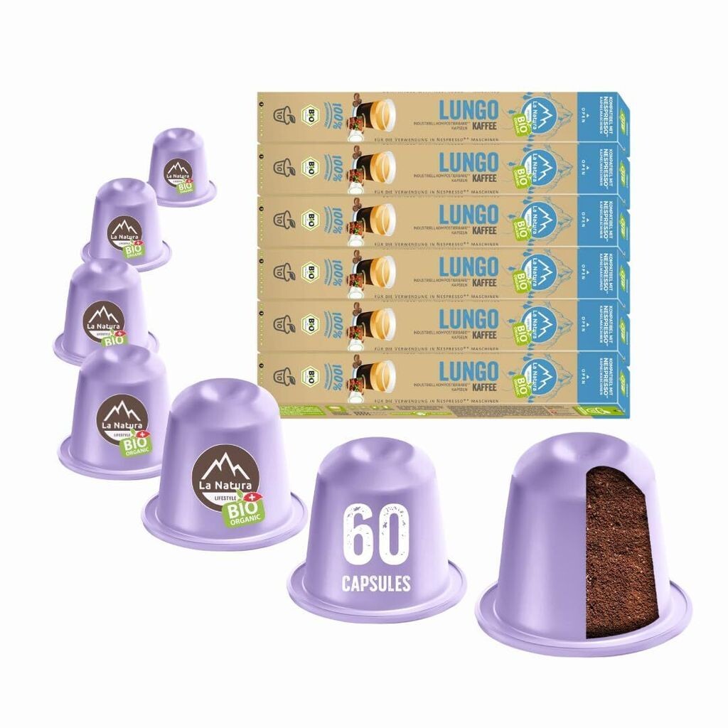 Lungo Coffee - 60 кофейных капсул | La Natura Lifestyle Органический 306г | биологический | Совместимость с Nespresso*³ Functional Food
Lungo Coffee - 60 кофейных капсул | La Natura Lifestyle Органический 306г | биологический | Совместимость с Nespresso*³ Functional Food