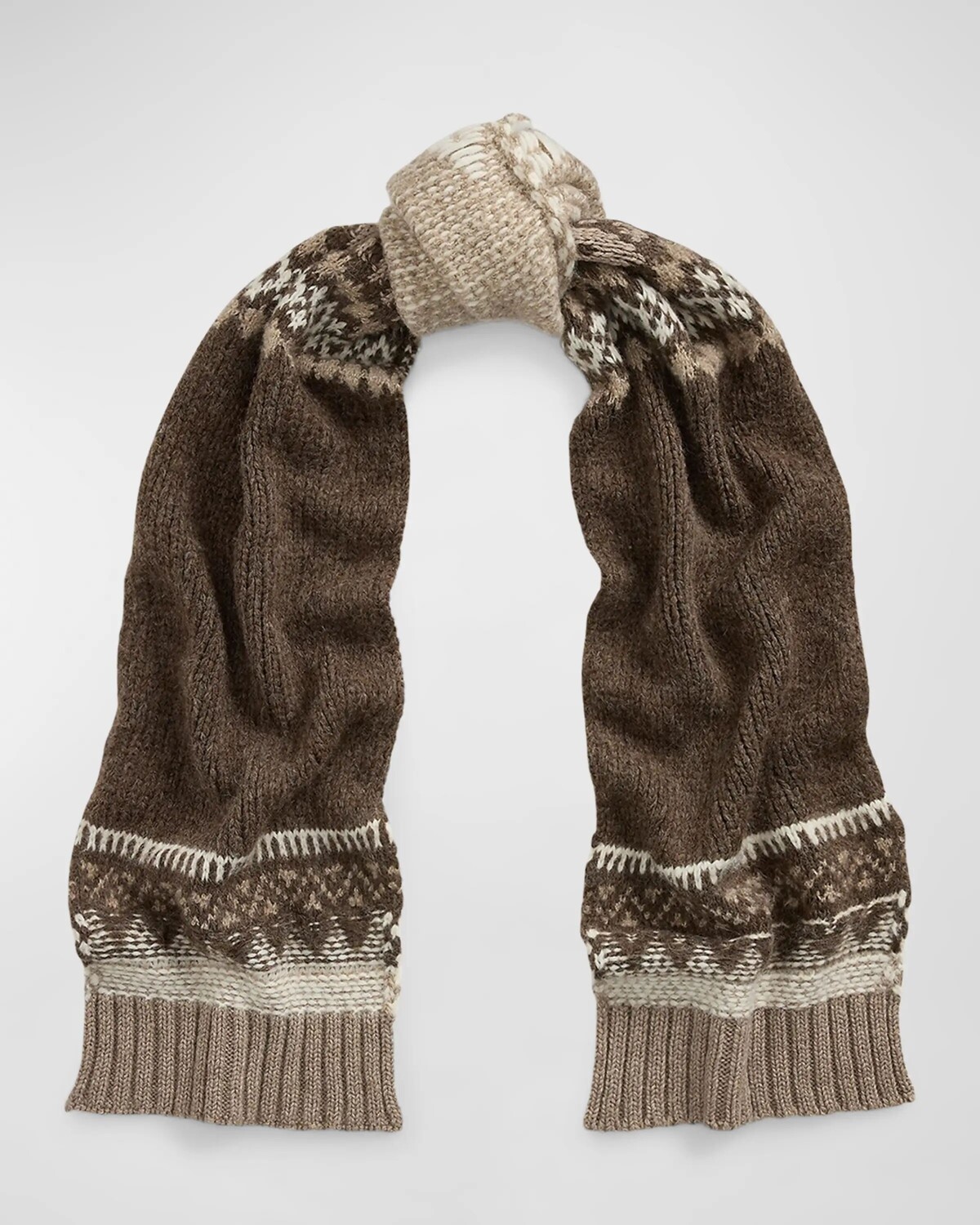 Шарф жаккардовой вязки из смесового кашемира Ralph Lauren Collection, цвет Taupe
Шарф жаккардовой вязки из смесового кашемира Ralph Lauren Collection, цвет Taupe