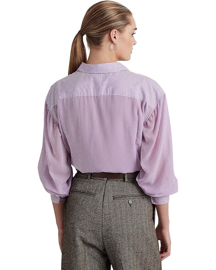 Рубашка LAUREN Ralph Lauren Petite Striped Broadcloth Shirt, цвет Lavender/White
Рубашка LAUREN Ralph Lauren Petite Striped Broadcloth Shirt, цвет Lavender/White