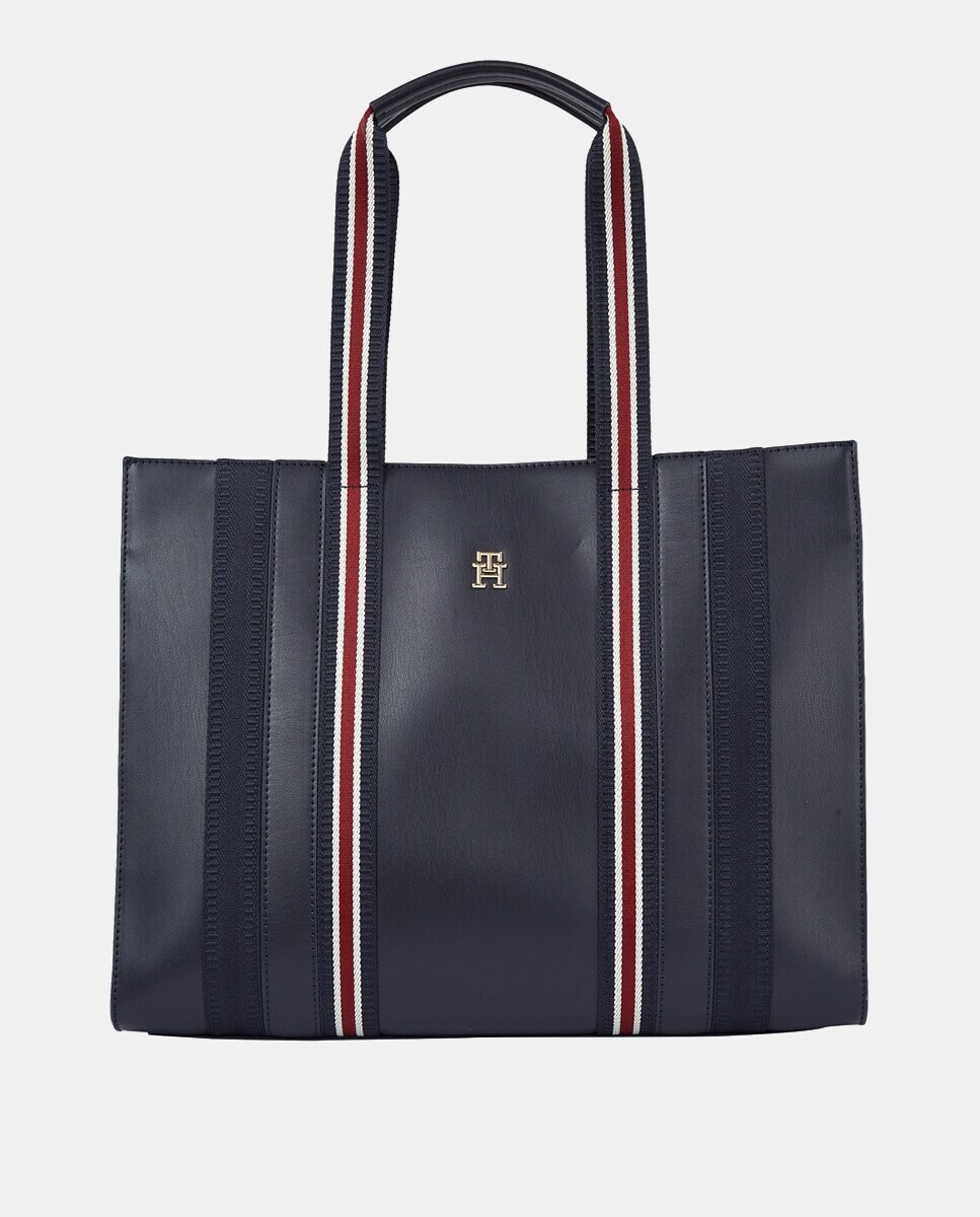 Темно-синяя большая сумка через плечо с металлизированным логотипом TH Tommy Hilfiger, темно-синий
Темно-синяя большая сумка через плечо с металлизированным логотипом TH Tommy Hilfiger, темно-синий