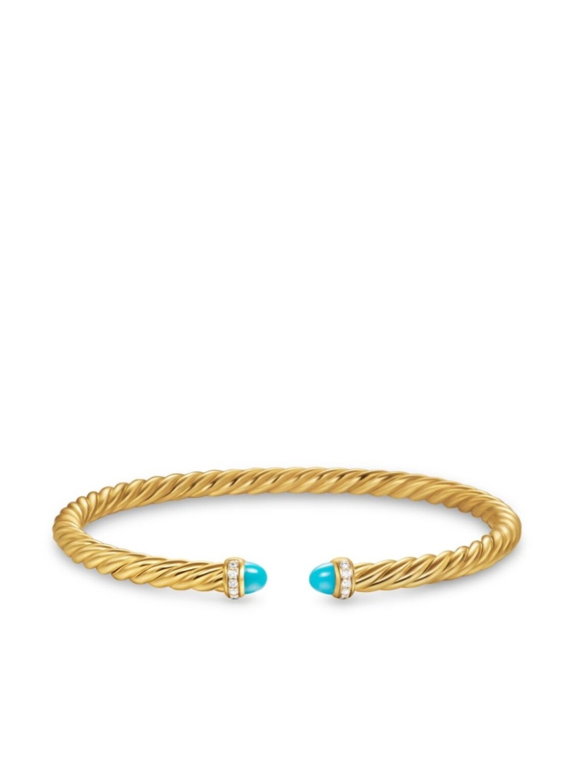 Браслет Cablespira из желтого золота 18 карат с бирюзой и бриллиантами David Yurman, золотой
Браслет Cablespira из желтого золота 18 карат с бирюзой и бриллиантами David Yurman, золотой