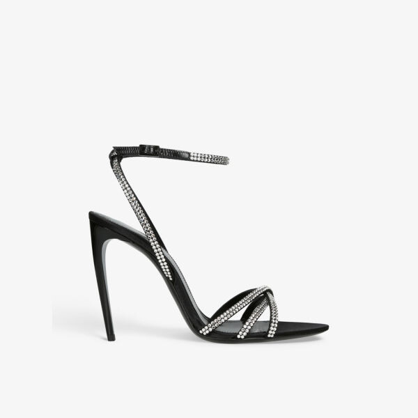 Босоножки Gippy 105 на каблуке из кожи, украшенные кристаллами Saint Laurent, черный
Босоножки Gippy 105 на каблуке из кожи, украшенные кристаллами Saint Laurent, черный
