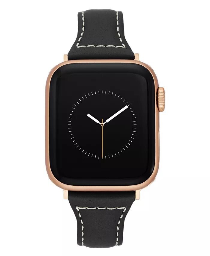 Женский черный кожаный ремешок премиум-класса, совместимый с Apple Watch диаметром 38/40/41 мм Anne Klein, черный
Женский черный кожаный ремешок премиум-класса, совместимый с Apple Watch диаметром 38/40/41 мм Anne Klein, черный