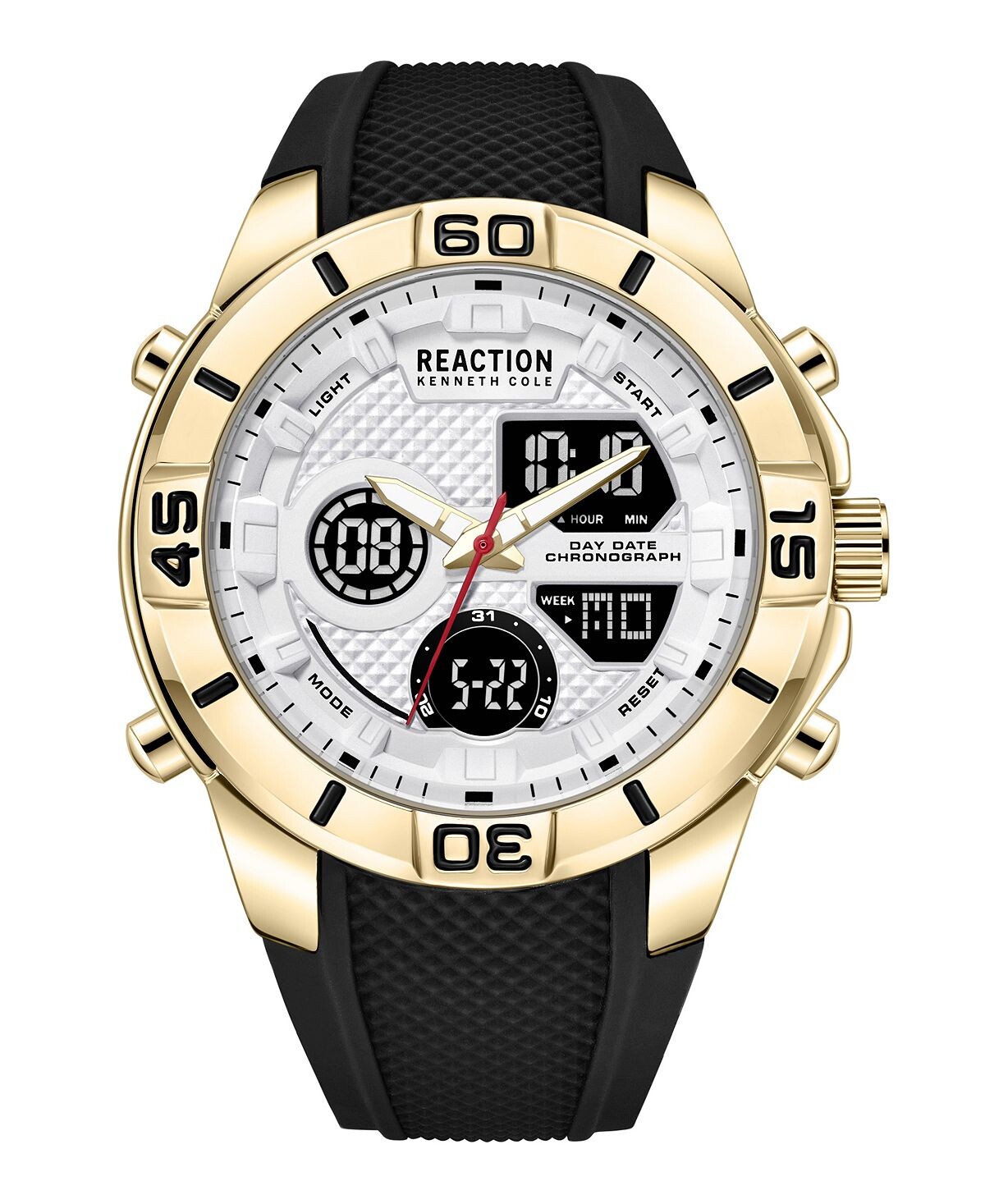 Мужские часы Ana-digi с черным силиконовым ремешком, 48 мм Kenneth Cole Reaction
Мужские часы Ana-digi с черным силиконовым ремешком, 48 мм Kenneth Cole Reaction