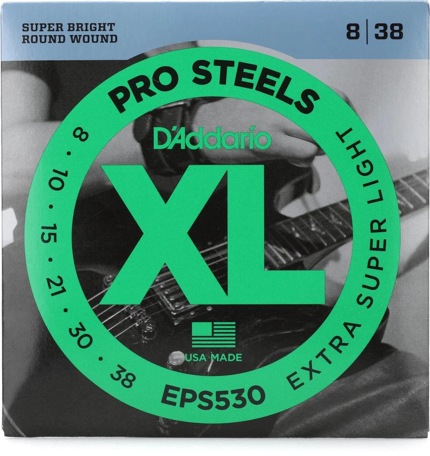 Струны для электрогитары D'Addario EPS530 XL ProSteels — .008-.038 Extra-Super Light
Струны для электрогитары D'Addario EPS530 XL ProSteels — .008-.038 Extra-Super Light