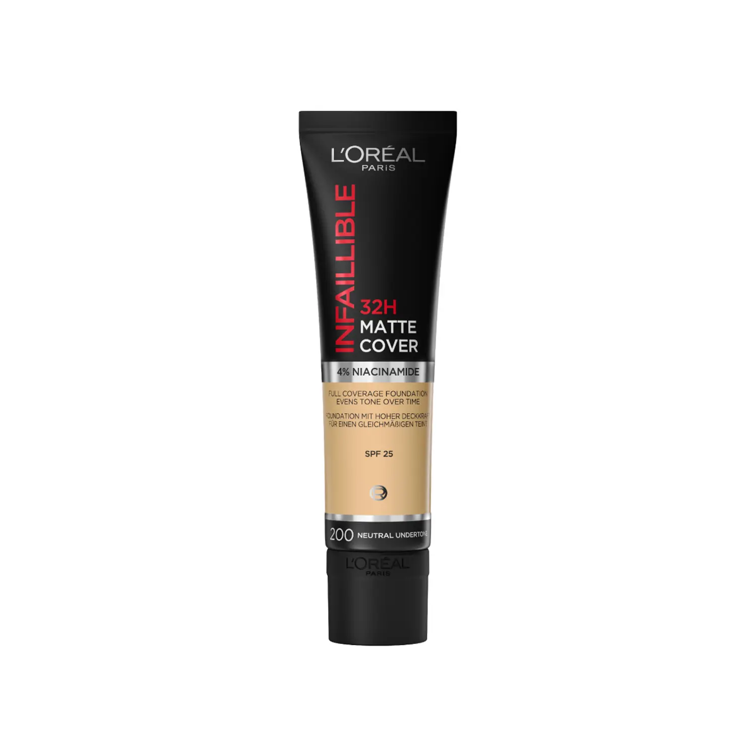 Матирующая основа для лица 200 нейтральный подтон L'Oréal Paris Infaillible 32H Matte Cover, 30 мл
Матирующая основа для лица 200 нейтральный подтон L'Oréal Paris Infaillible 32H Matte Cover, 30 мл