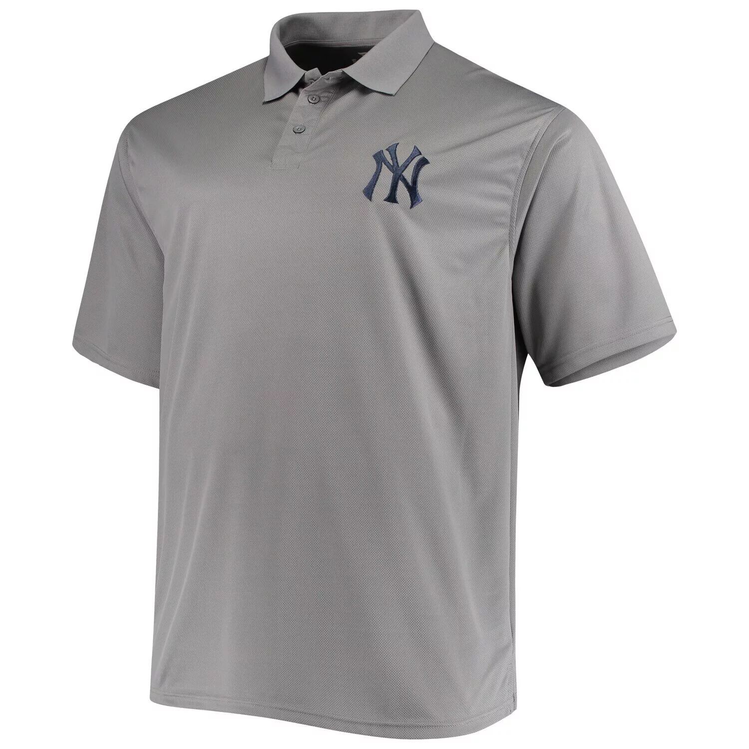 Мужская однотонная рубашка-поло с фирменным логотипом серого цвета New York Yankees Big & Tall Birdseye Fanatics
Мужская однотонная рубашка-поло с фирменным логотипом серого цвета New York Yankees Big & Tall Birdseye Fanatics