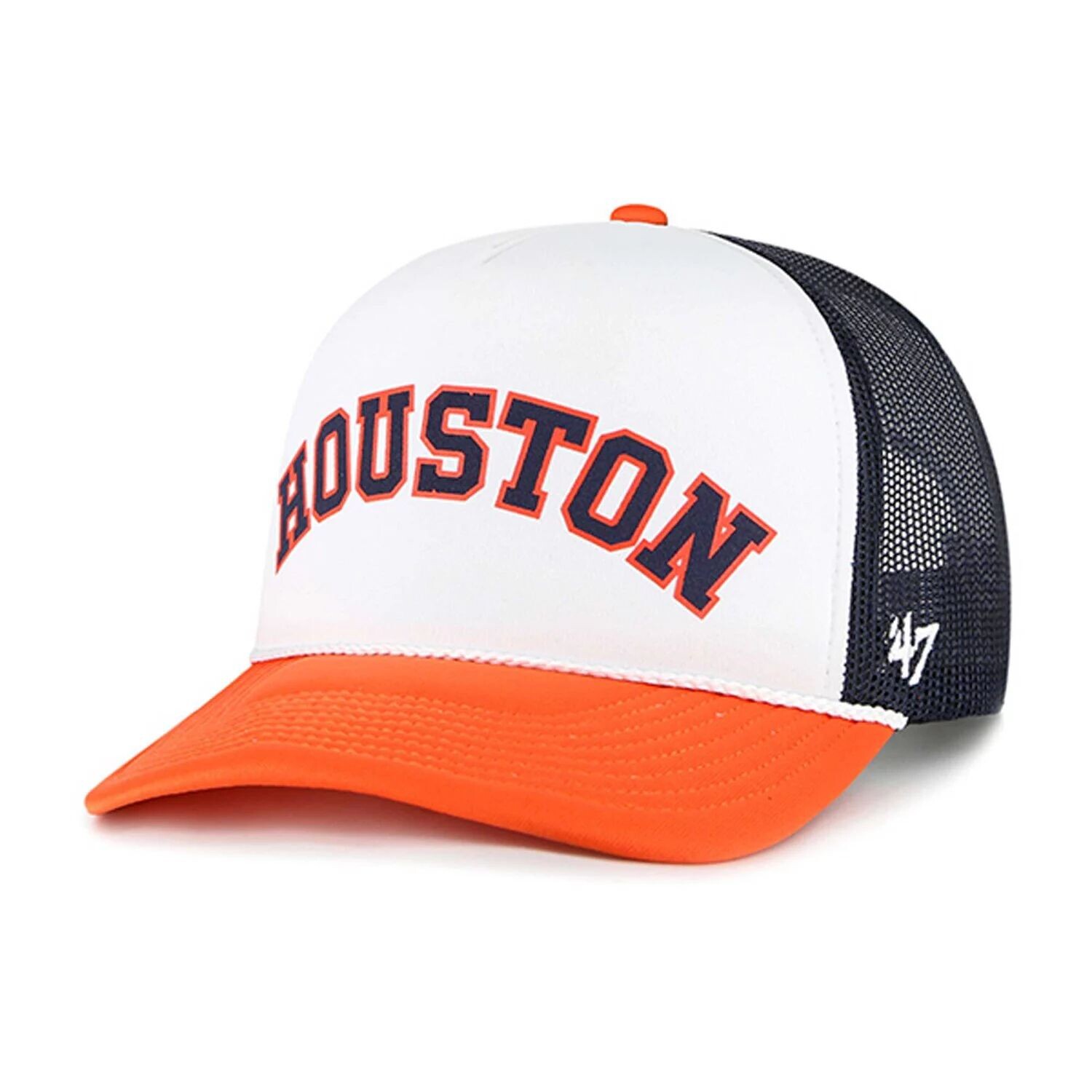 Мужская белая кепка Houston Astros из пеноматериала с надписью Trucker Snapback '47
Мужская белая кепка Houston Astros из пеноматериала с надписью Trucker Snapback '47