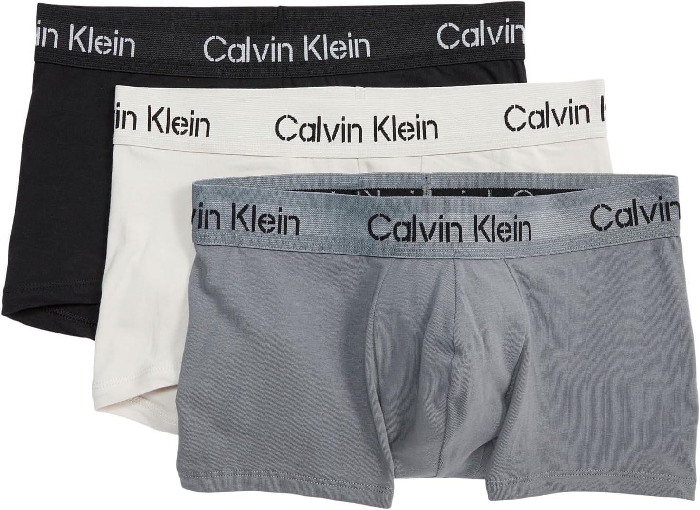 Трусы Khakis Cotton Stretch Low Rise Trunks 3-Pack Calvin Klein Underwear, цвет Black/Moonbeam/Shining Armour
Трусы Khakis Cotton Stretch Low Rise Trunks 3-Pack Calvin Klein Underwear, цвет Black/Moonbeam/Shining Armour