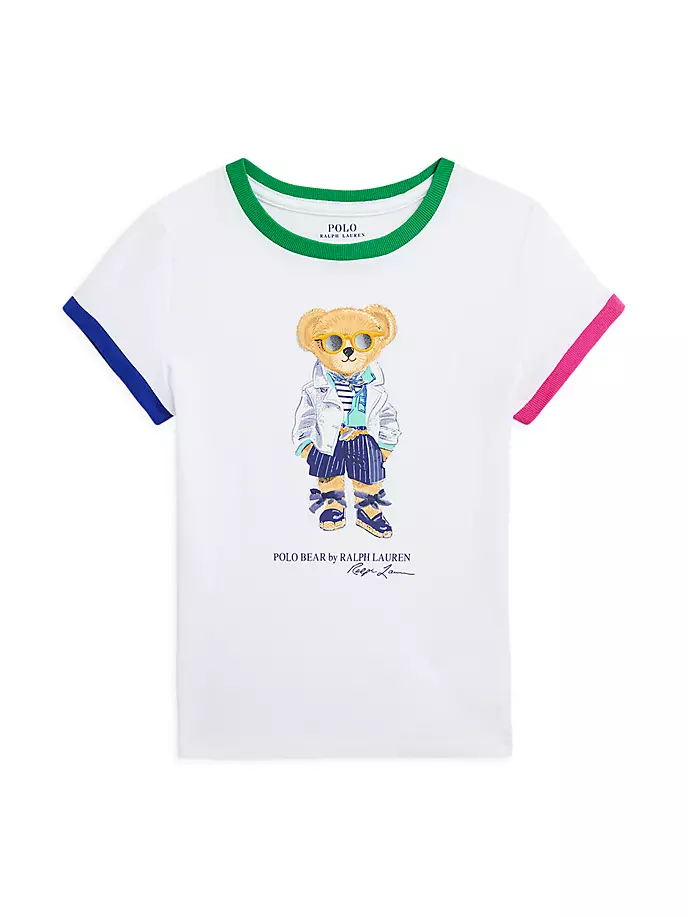 Футболка-поло с медведем для маленьких девочек и девочек Polo Ralph Lauren, белый
Футболка-поло с медведем для маленьких девочек и девочек Polo Ralph Lauren, белый