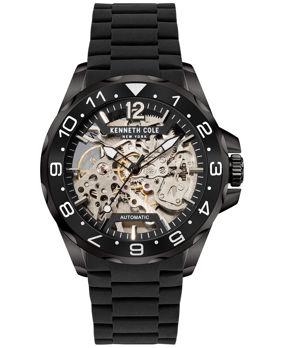 Мужские автоматические часы с черным силиконовым ремешком, 43 мм Kenneth Cole New York
Мужские автоматические часы с черным силиконовым ремешком, 43 мм Kenneth Cole New York